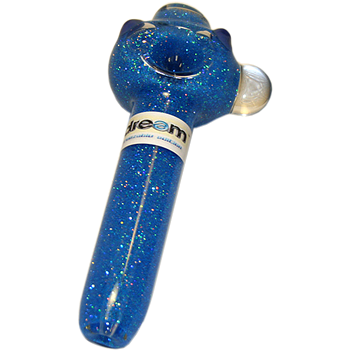 Electric Baby Blue Glitter Pipe