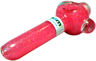 Bright Pink Cadillac Glitter Pipe
